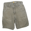 CARHARTT Mens Shorts Beige Casual Relaxed Fit M W28 Workwear Cotton Blend