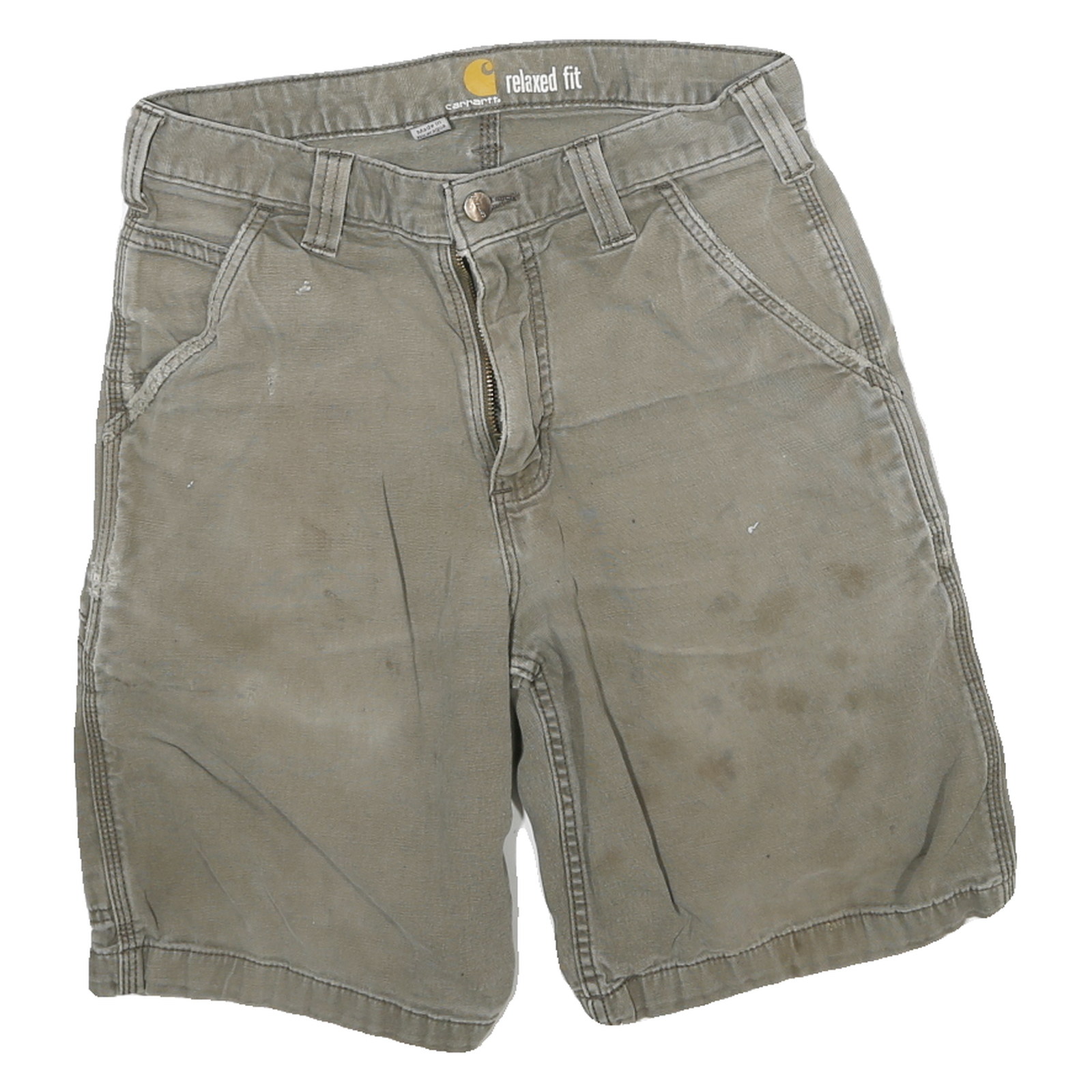 CARHARTT Mens Shorts Beige Casual Relaxed Fit M W28 Workwear Cotton Blend