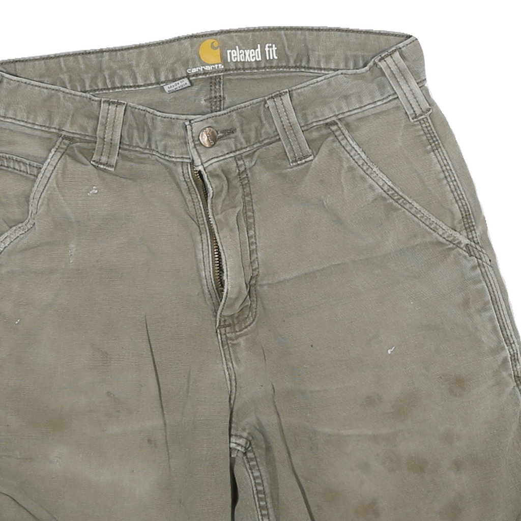 CARHARTT Mens Shorts Beige Casual Relaxed Fit M W28 Workwear Cotton Blend