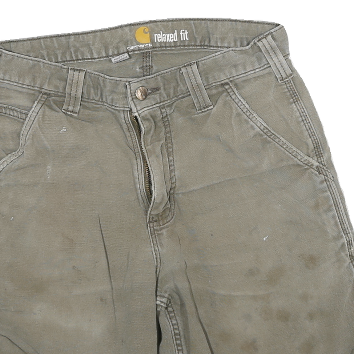 CARHARTT Mens Shorts Beige Casual Relaxed Fit M W28 Workwear Cotton Blend