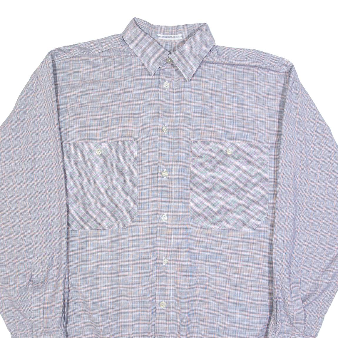 WEIDER MEIDER Mens Shirt Blue Check Long Sleeve L