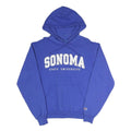 CHAMPION Mens Blue Sonoma State University Pullover Hoodie S Casual Cotton Blend