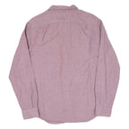 NAUTICA Mens Plain Shirt Maroon Long Sleeve M