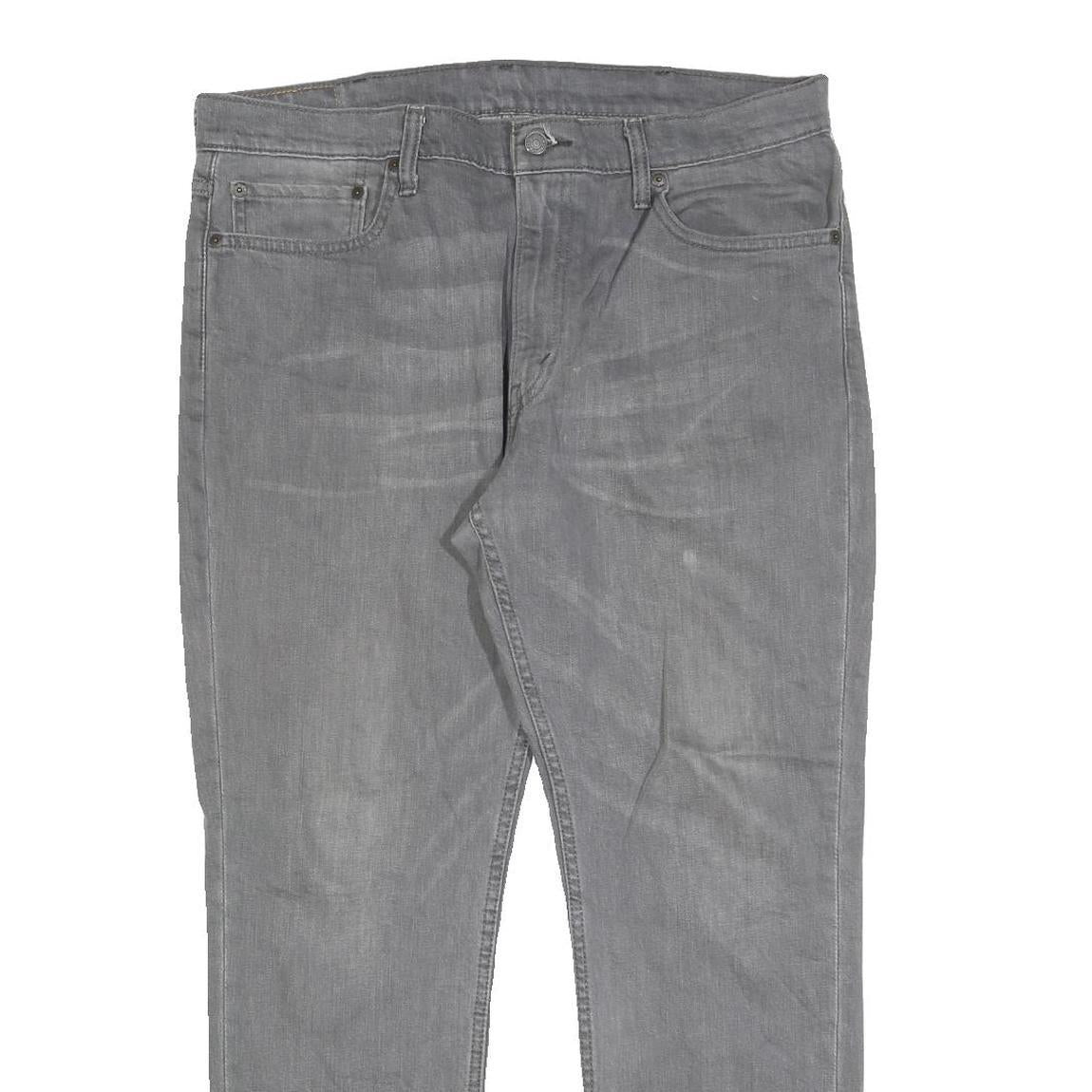 LEVI'S 511 Slim Mens Jeans Grey Slim Slim Denim Medium W38 L30 Classic Fit Zip