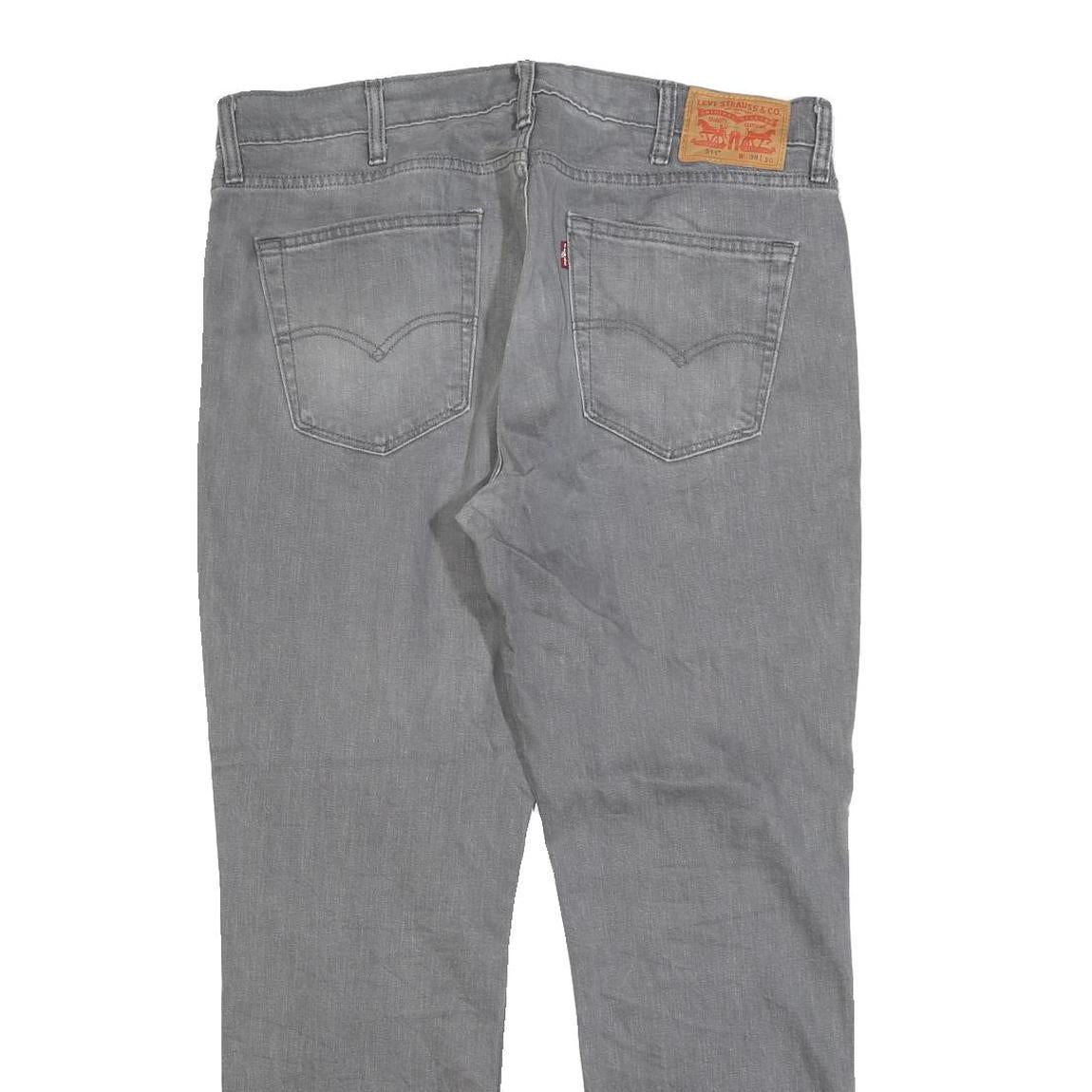 LEVI'S 511 Slim Mens Jeans Grey Slim Slim Denim Medium W38 L30 Classic Fit Zip