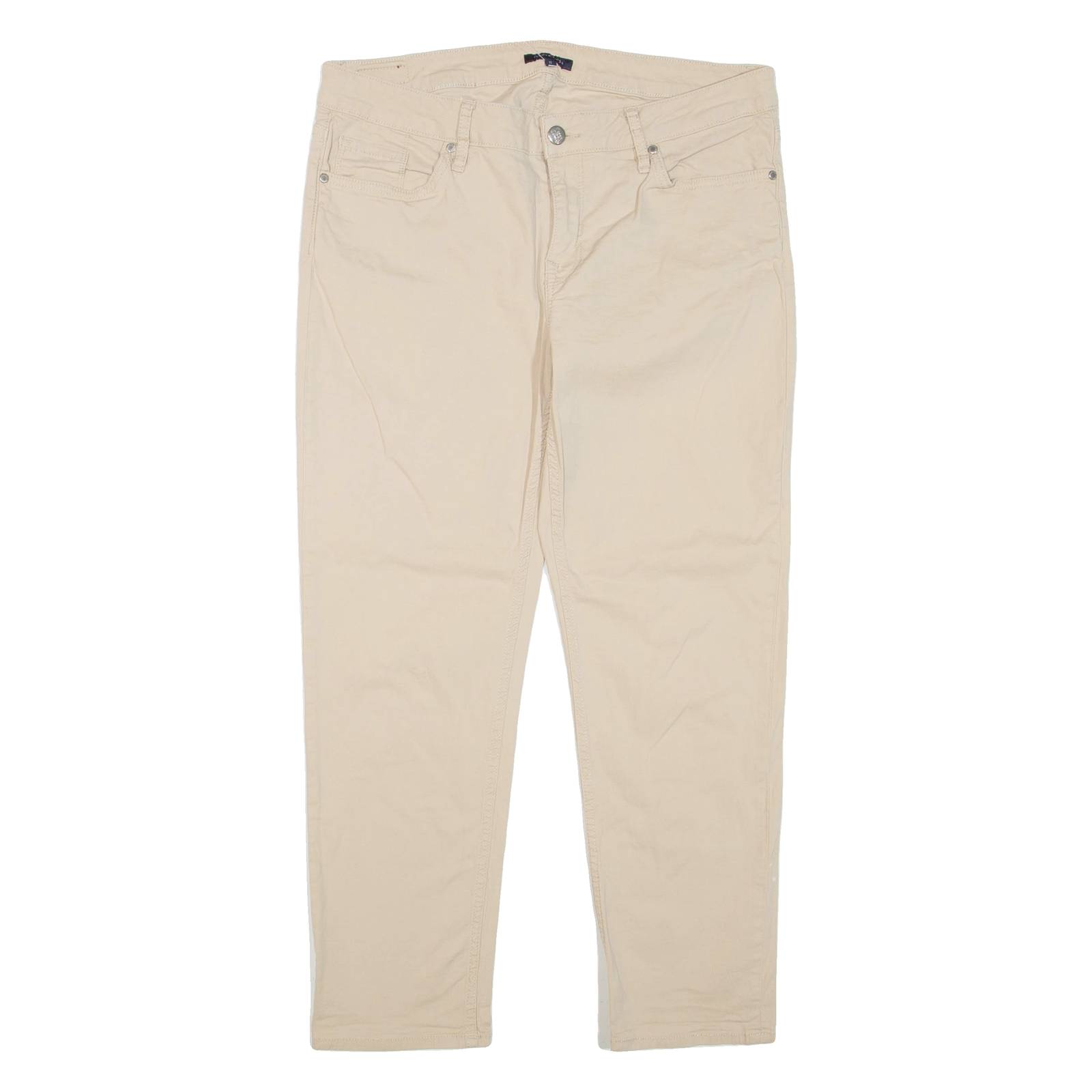 TOMMY HILFIGER Womens Trousers Beige Regular Skinny W32 L25