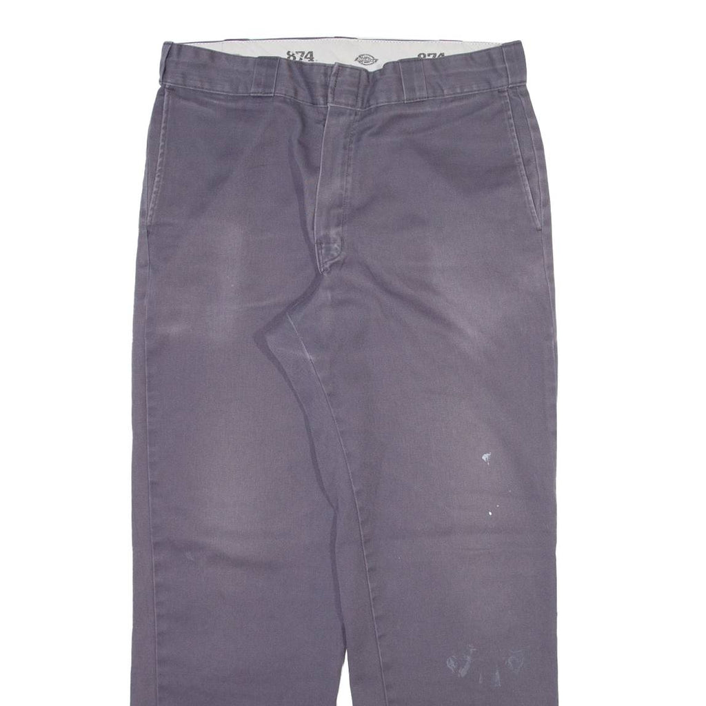 DICKIES 874 Workwear Mens Trousers Grey Regular Straight W32 L29
