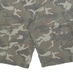DICKIES Womens Shorts Green Camouflage Cargo M W30 Workwear Cotton Blend