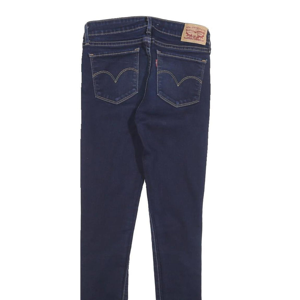 LEVI'S 711 Womens Jeans Blue Slim Skinny Denim Raw W26 L30 Classic Fit
