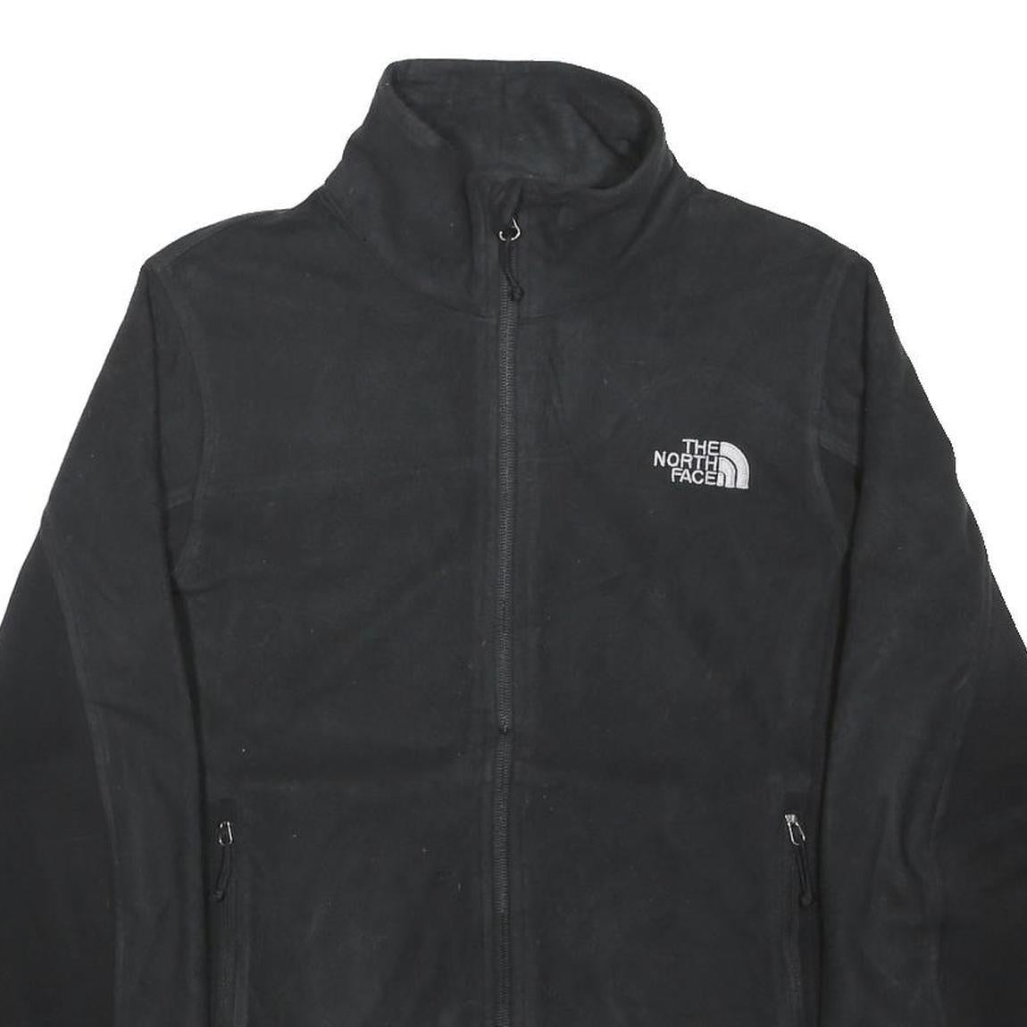 THE NORTH FACE Womens Black Jacket M Polyester Blend Zip Casual Outdoor