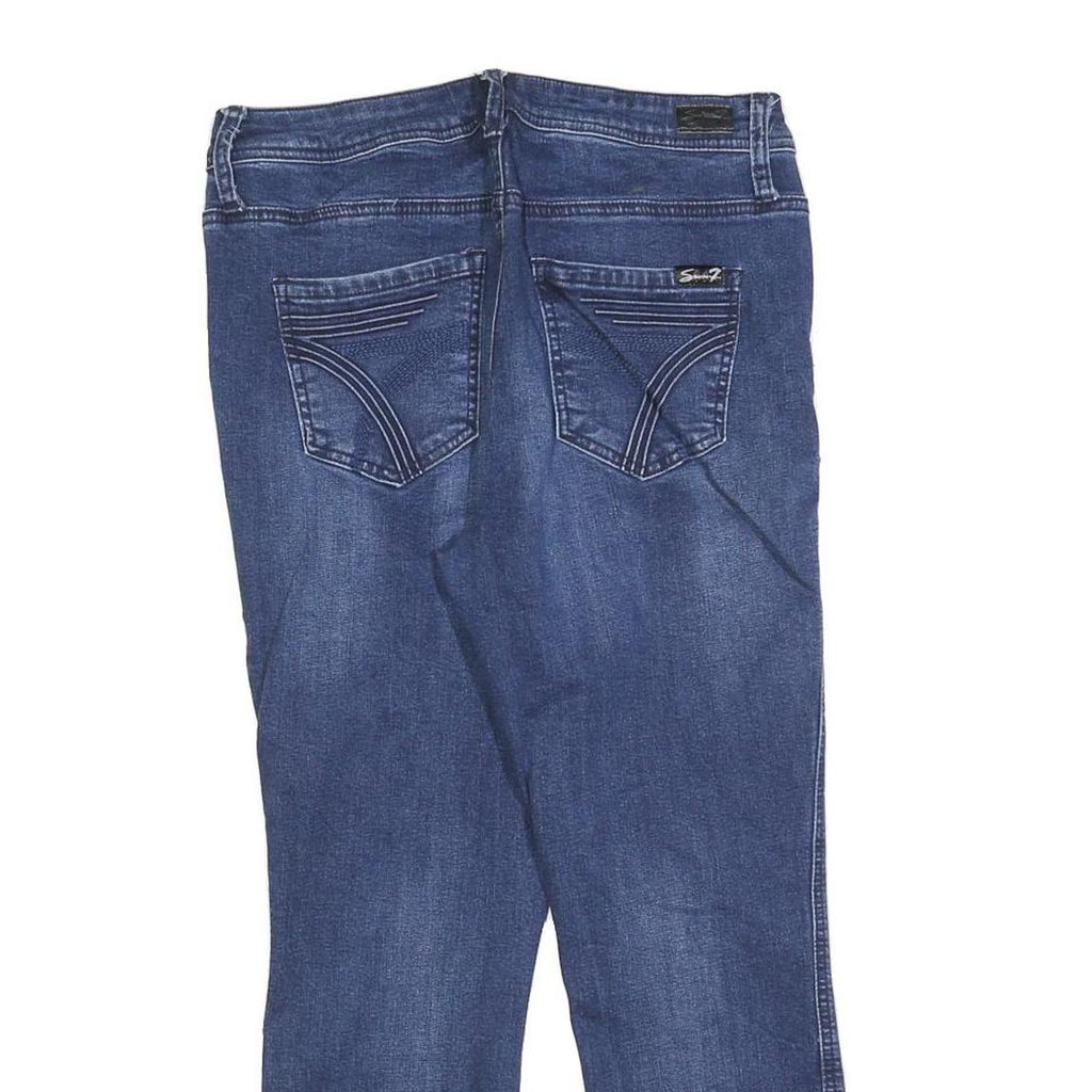 7 FOR ALL MANKIND Womens Jeans Blue Slim Skinny Denim Light W28 L24 Stylish