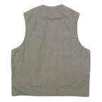 PRIMO & SECONDO Mens Green Cotton Blend Utility Jacket 2XL Zip Pockets Casual