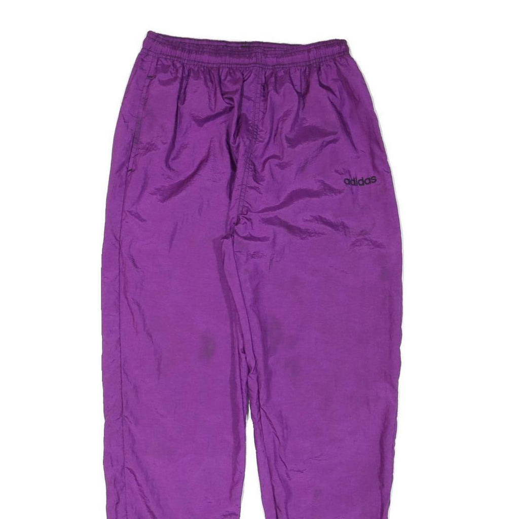 ADIDAS Womens Joggers Purple M W28 L30 Elasticated Waist Activewear Slim Fit