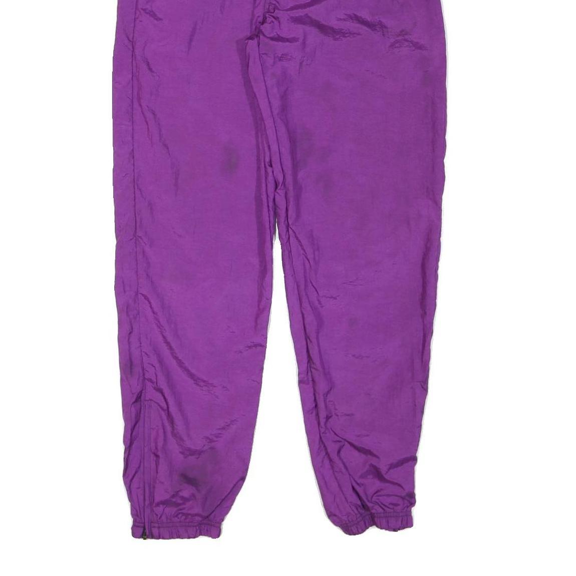 ADIDAS Womens Joggers Purple M W28 L30 Elasticated Waist Activewear Slim Fit