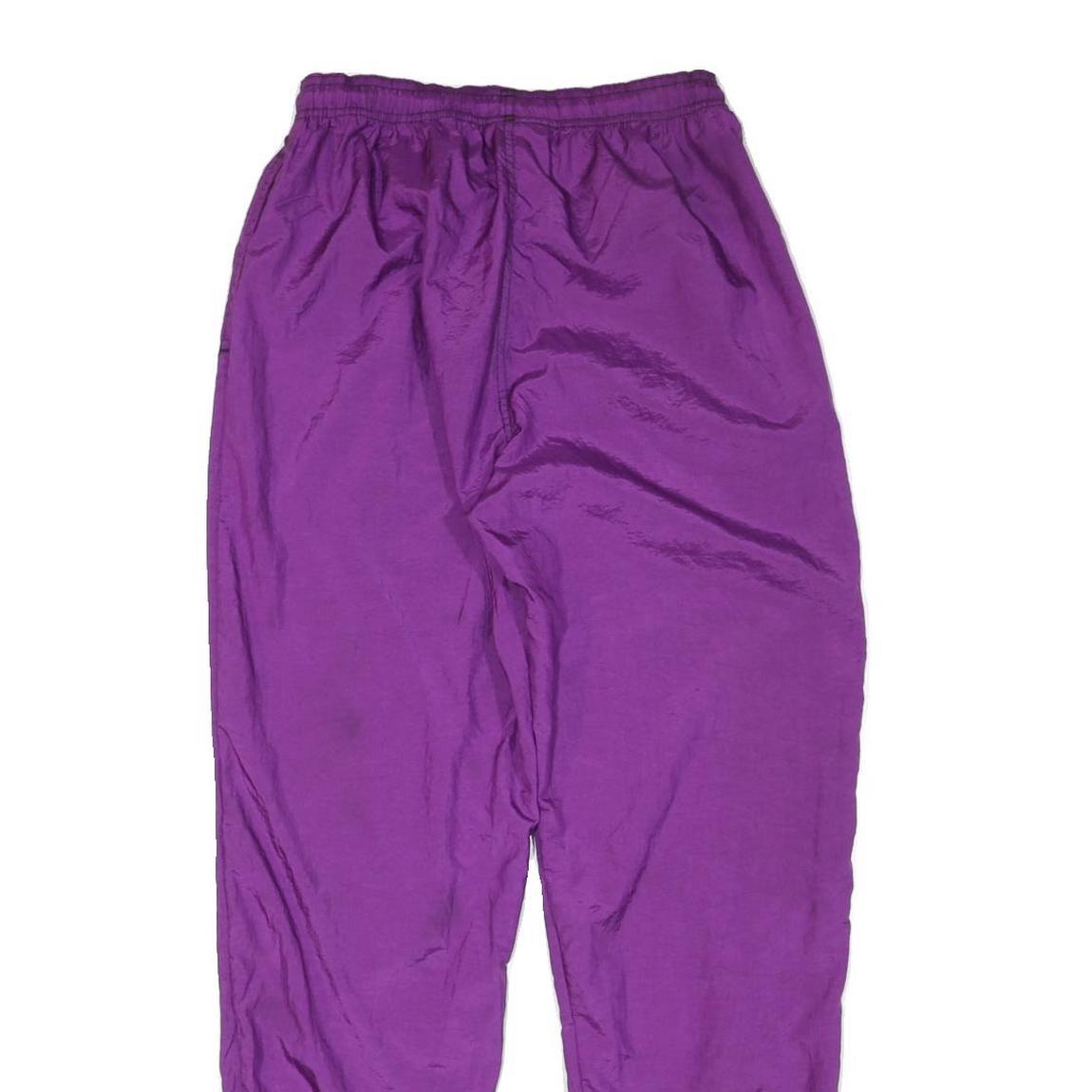 ADIDAS Womens Joggers Purple M W28 L30 Elasticated Waist Activewear Slim Fit