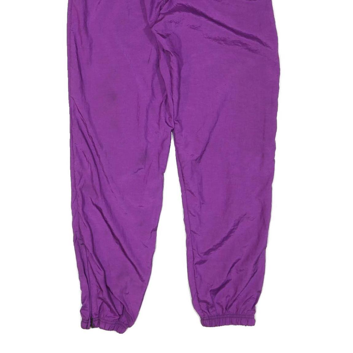 ADIDAS Womens Joggers Purple M W28 L30 Elasticated Waist Activewear Slim Fit