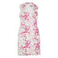 PHASE EIGHT Womens Bodycon Dress White Floral Sleeveless Midi S