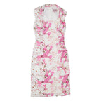 PHASE EIGHT Womens Bodycon Dress White Floral Sleeveless Midi S