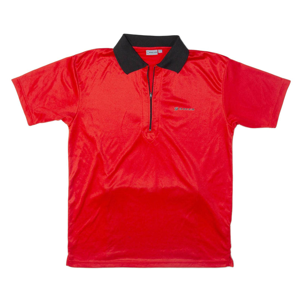 RACER Cycling Mens Jersey Red 1/4 Zip L