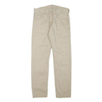 LEVI'S Mens Cotton Blend Beige Regular Fit Straight Leg Trousers W29 L28 Casual