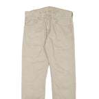 LEVI'S Mens Cotton Blend Beige Regular Fit Straight Leg Trousers W29 L28 Casual