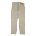 LEVI'S Mens Cotton Blend Beige Regular Fit Straight Leg Trousers W29 L28 Casual