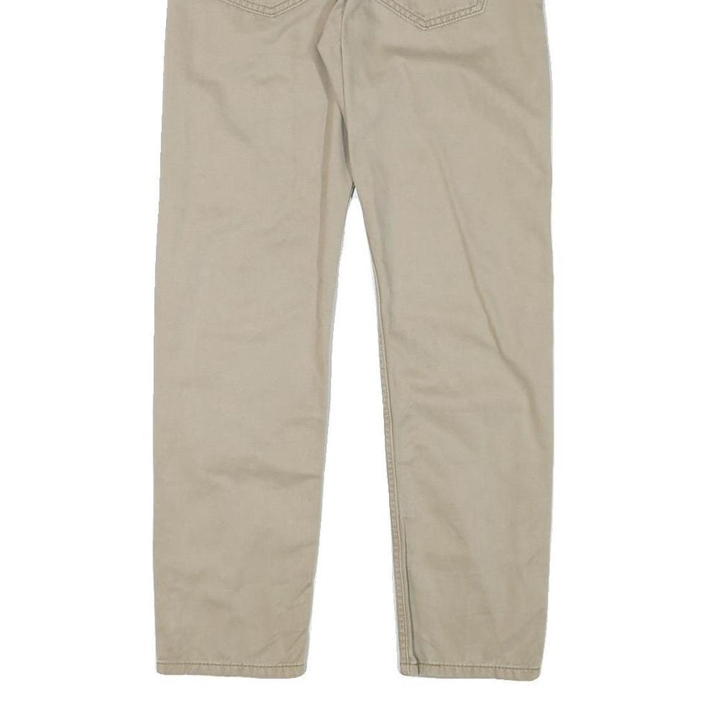 LEVI'S Mens Cotton Blend Beige Regular Fit Straight Leg Trousers W29 L28 Casual