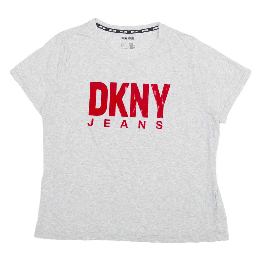 DKNY Womens T-Shirt Grey XL