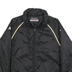 KAPPA Mens Black & Cream Lightweight Zip Jacket L Polyamide Sportswear Track
