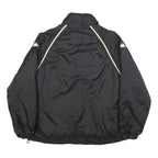 KAPPA Mens Black & Cream Lightweight Zip Jacket L Polyamide Sportswear Track