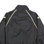 KAPPA Mens Black & Cream Lightweight Zip Jacket L Polyamide Sportswear Track