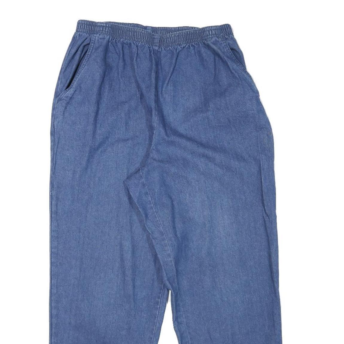 BRIGS NEW YORK Womens Relaxed Blue Denim Woven W26 L26 Elasticated Waist Jeans