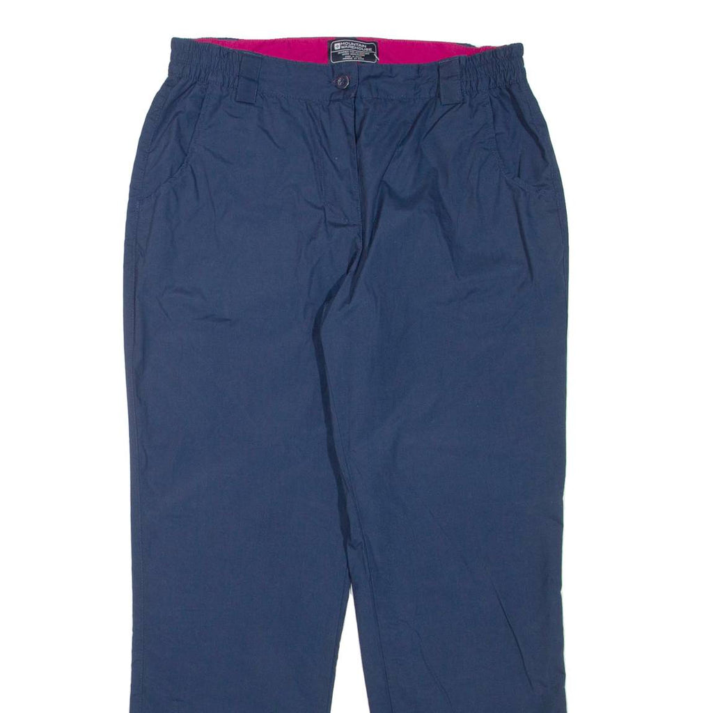 MOUNTAIN WAREHOUSE Womens Trousers Blue Regular Straight W30 L28
