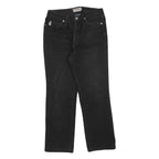 GUESS Womens Regular Black Denim Jeans W28 L28 Classic Zip Cotton Blend