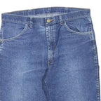 WRANGLER Mens Blue Denim Shorts L W38 Casual Cotton Blend Button Closure