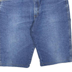 WRANGLER Mens Blue Denim Shorts L W38 Casual Cotton Blend Button Closure