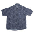 ROB CAMICIE Mens Shirt Blue Geometric XL