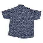 ROB CAMICIE Mens Shirt Blue Geometric XL