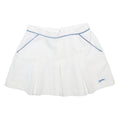 SLAZENGER Womens White & Blue Pleated Mini Polyester Skirt Size S Sports Tennis