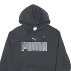 PUMA Mens Black Hoodie S Cotton Blend Pullover Sports Casual Fashionable