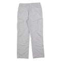 ARTIME Womens Cotton Blend Regular Cargo Trousers Light Grey W30 L28 Casual