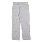 ARTIME Womens Cotton Blend Regular Cargo Trousers Light Grey W30 L28 Casual