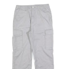 ARTIME Womens Cotton Blend Regular Cargo Trousers Light Grey W30 L28 Casual