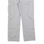 ARTIME Womens Cotton Blend Regular Cargo Trousers Light Grey W30 L28 Casual
