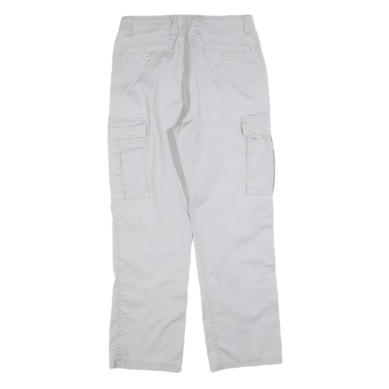 ARTIME Womens Cotton Blend Regular Cargo Trousers Light Grey W30 L28 Casual