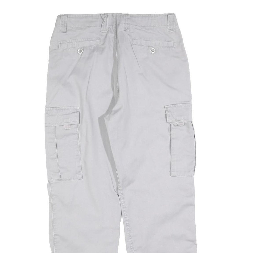 ARTIME Womens Cotton Blend Regular Cargo Trousers Light Grey W30 L28 Casual