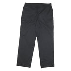 DICKIES Mens Cotton Blend Black Relaxed Straight Trousers W38 L31 Workwear