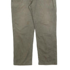 CARHARTT Mens Cotton Blend Grey Regular Straight Trousers W42 L32 Workwear