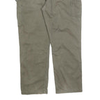 CARHARTT Mens Cotton Blend Grey Regular Straight Trousers W42 L32 Workwear