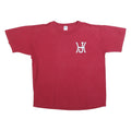 RUSSELL ATHLETIC Mens Red Graphic T-Shirt XL Short Sleeve Crew Neck Vintage